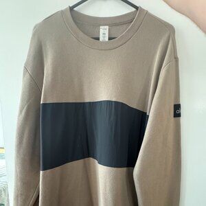 Alo Mens Beige Crewneck Sweater